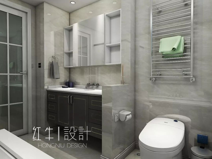 南京保利国际社区142平米现代简约风格装修10卫生间_水印