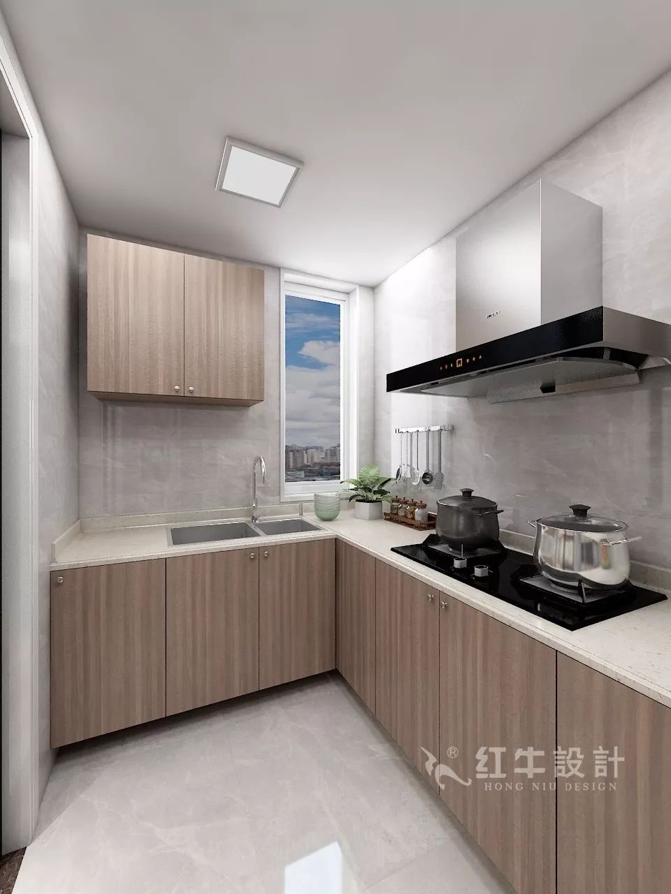 南京海赋尚城99㎡现代风格--幸福的三口之家07厨房