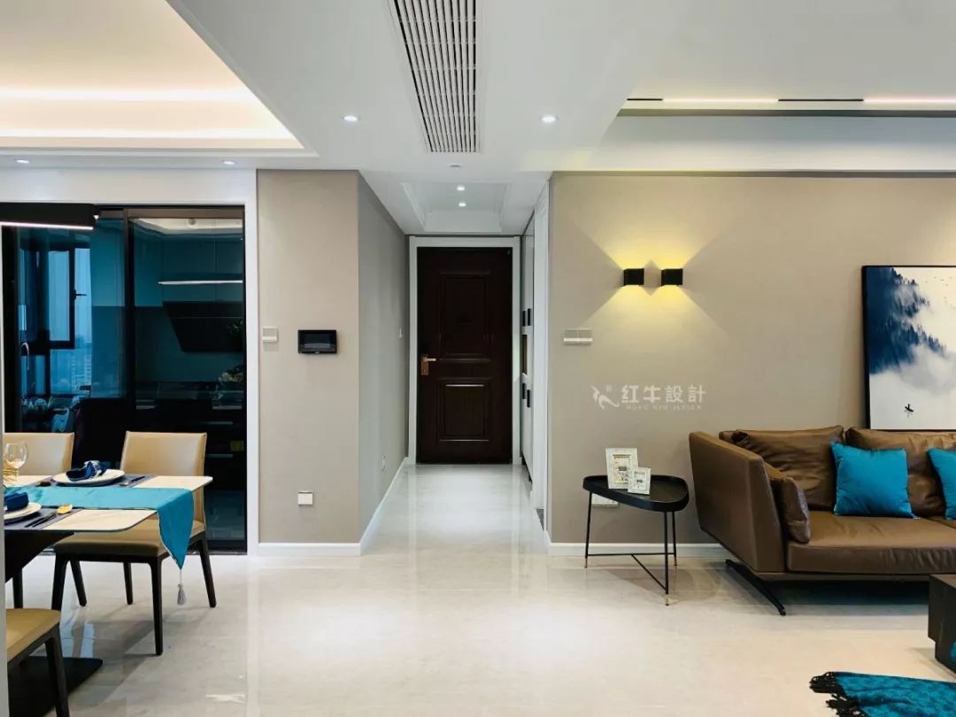 南京保利国际社区140㎡现代风格--四室二厅大户型，宽敞开阔又舒适！02客厅设计