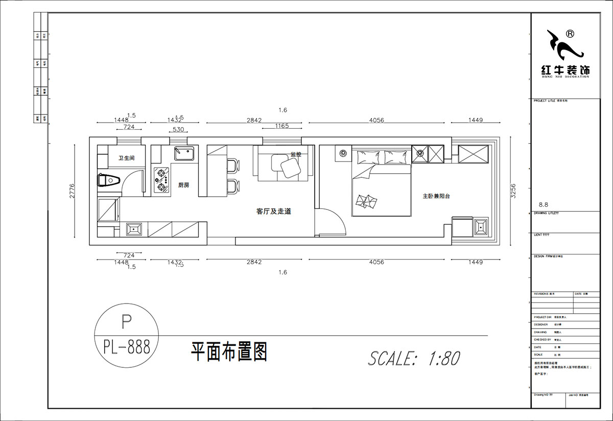 顾娟｜丹凤新寓2-906-60㎡-现代简约风格｜1室1厅1卫｜旧房装修｜定制家｜全包10